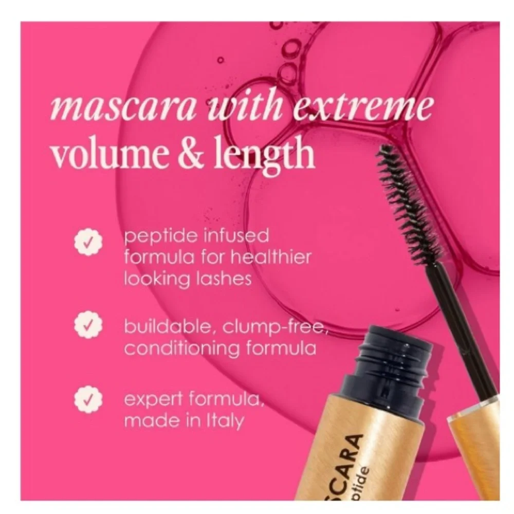 NIB Grande Mascara | Rich Black | Conditioning Peptide Mascara | Lash Extensions